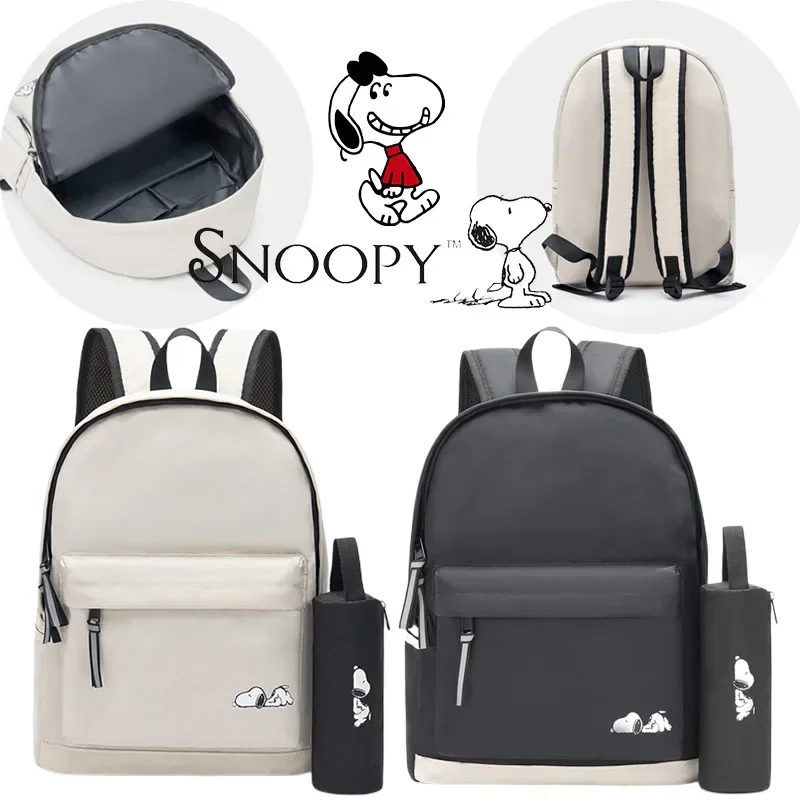 Snoopy BackPack Men Business Backpack Laptop Bag Student Bag Travel Bag LargeCapacity Simple Fashion Female Student ComputerBag