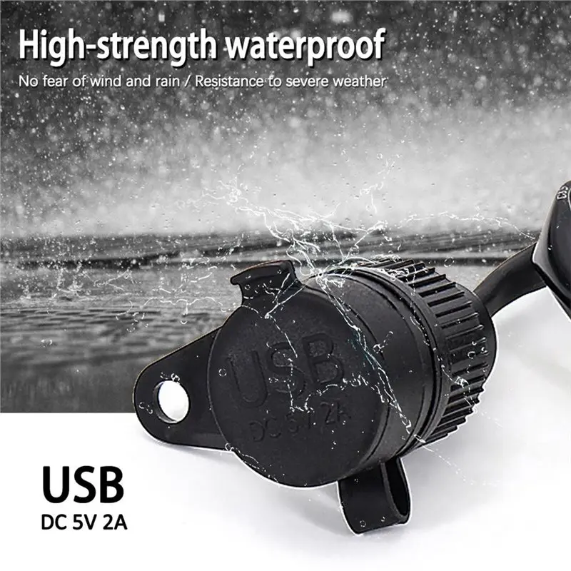 Motorcycle Accessories Dual USB Plug Socket Adapter For Honda CB400X CB500X CB 400X CB 500X CB400 500 X Chargers
