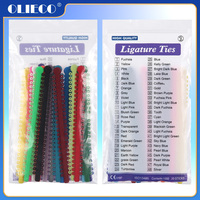 Dental Elastic Ligature Ties Bands Elastomeric for Orthodontic Brace Brackets 23 Colors Available 1000 Ties Rings per Pack