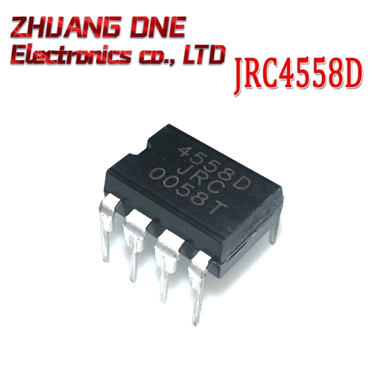 10pcs/lot Brand New & Original 4558D JRC 4558 NJM4558D Dual Operaonal Amplifier DIP8