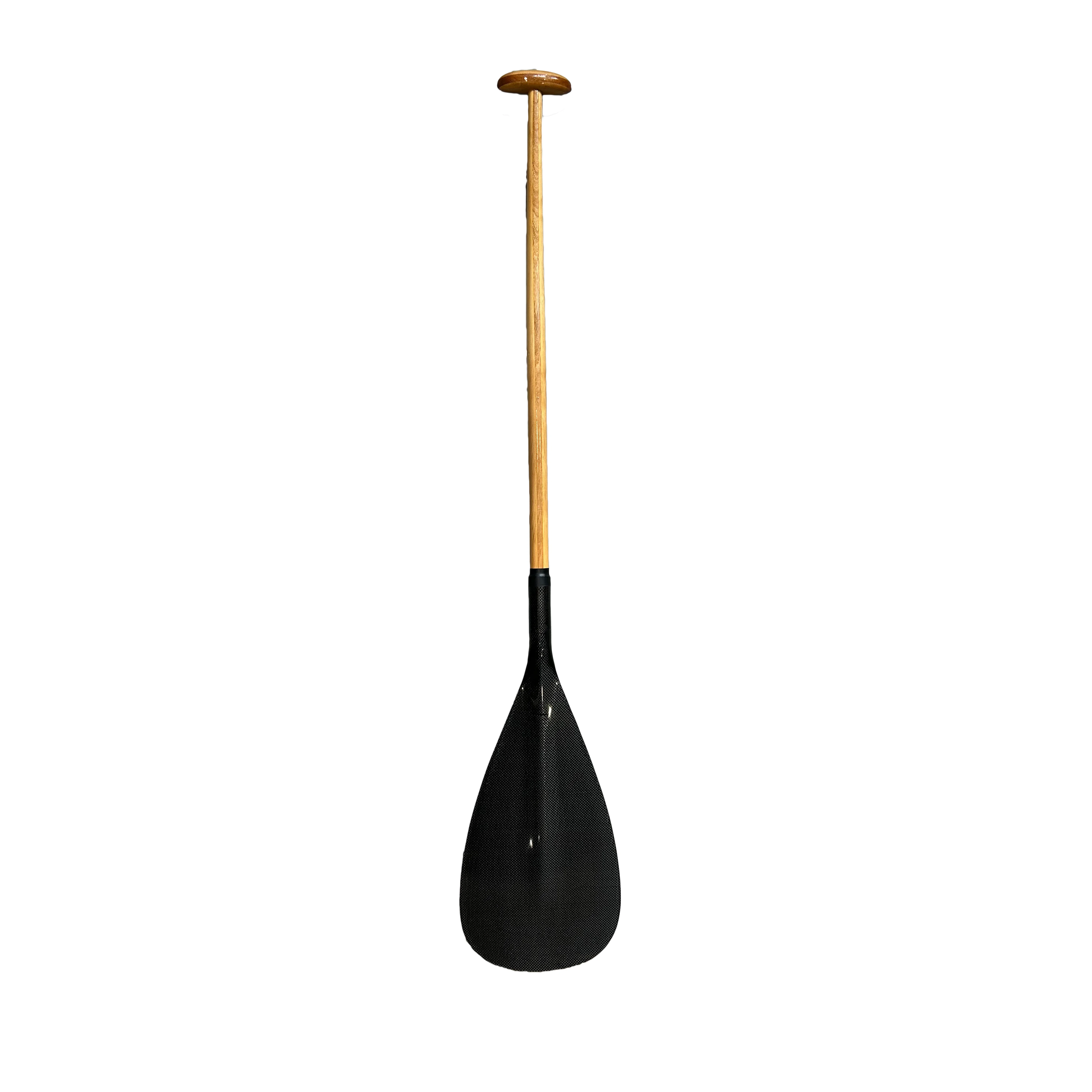 QQSPORT paddle Professional OC Canoe Paddle, Wooden Bent Shaft Carbon Fiber Blade - Model Q36
