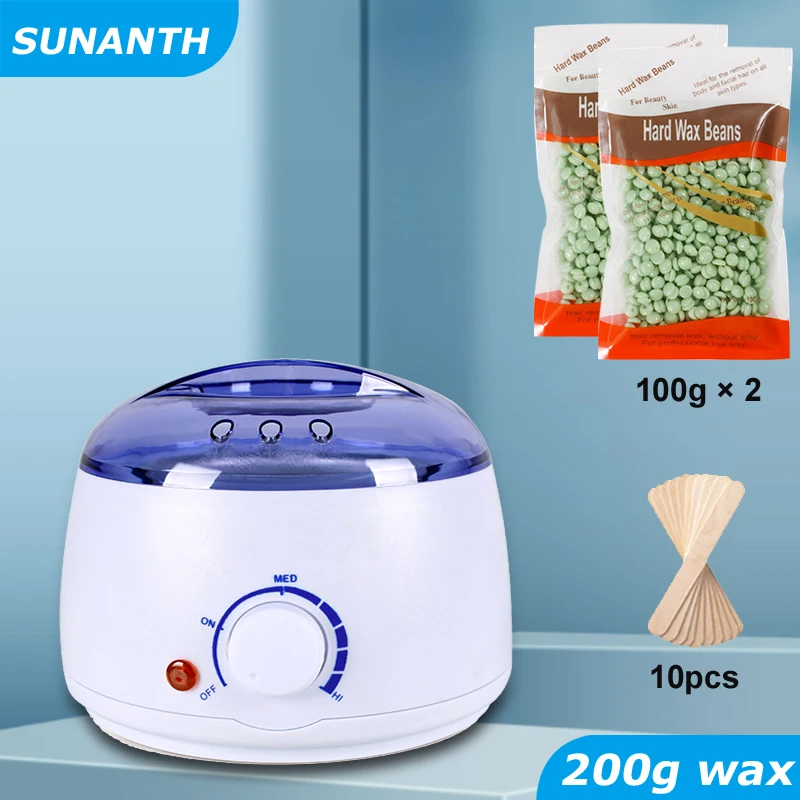 

Electric Wax Heater Hot Wax Machine Paraffin Pot Warmer Hair Removal Wax-melt Machine Quick Heater Easy For Use Wax Melting Pot