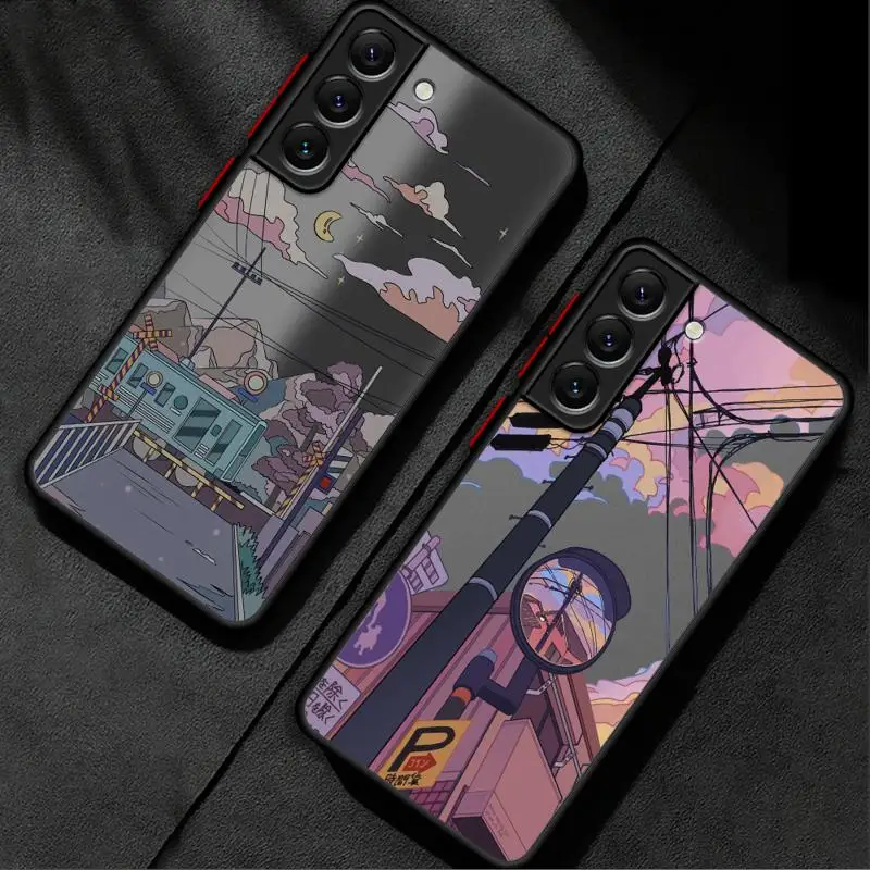 phone cases for Samsung Galaxy S23 Ultra case S20 9 S24 S21 FE Note20 S10 S22 10 Luxury Cover funda City High Altitude Aircraft