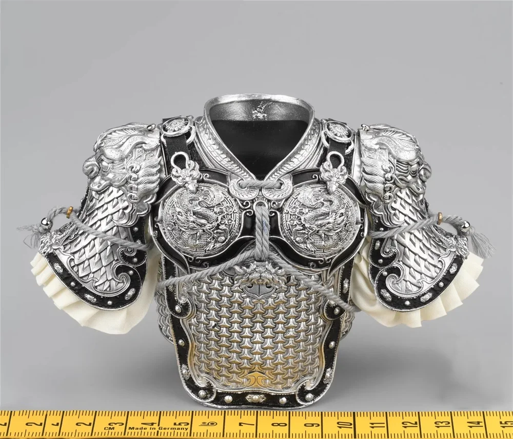 

1/6 303TOYS x JSTOYS Romance of the Three Kingdoms: Костюм солдата Чжао Юня (серебряная нагрудная броня, набедренные панцири, плащ) для фигурок 12 дюймов