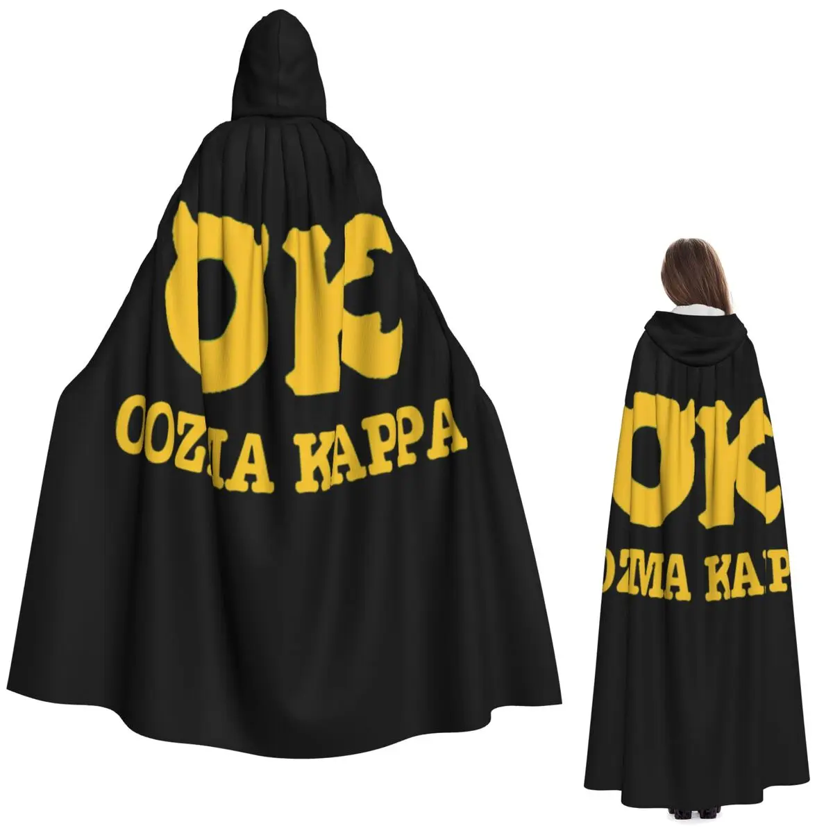 Длинный капюшон-накидка Oozma Kappa OK, костюм ведьмы, средневековый костюм, плащ для косплея, пальто на Хэллоуин, унисекс для взрослых