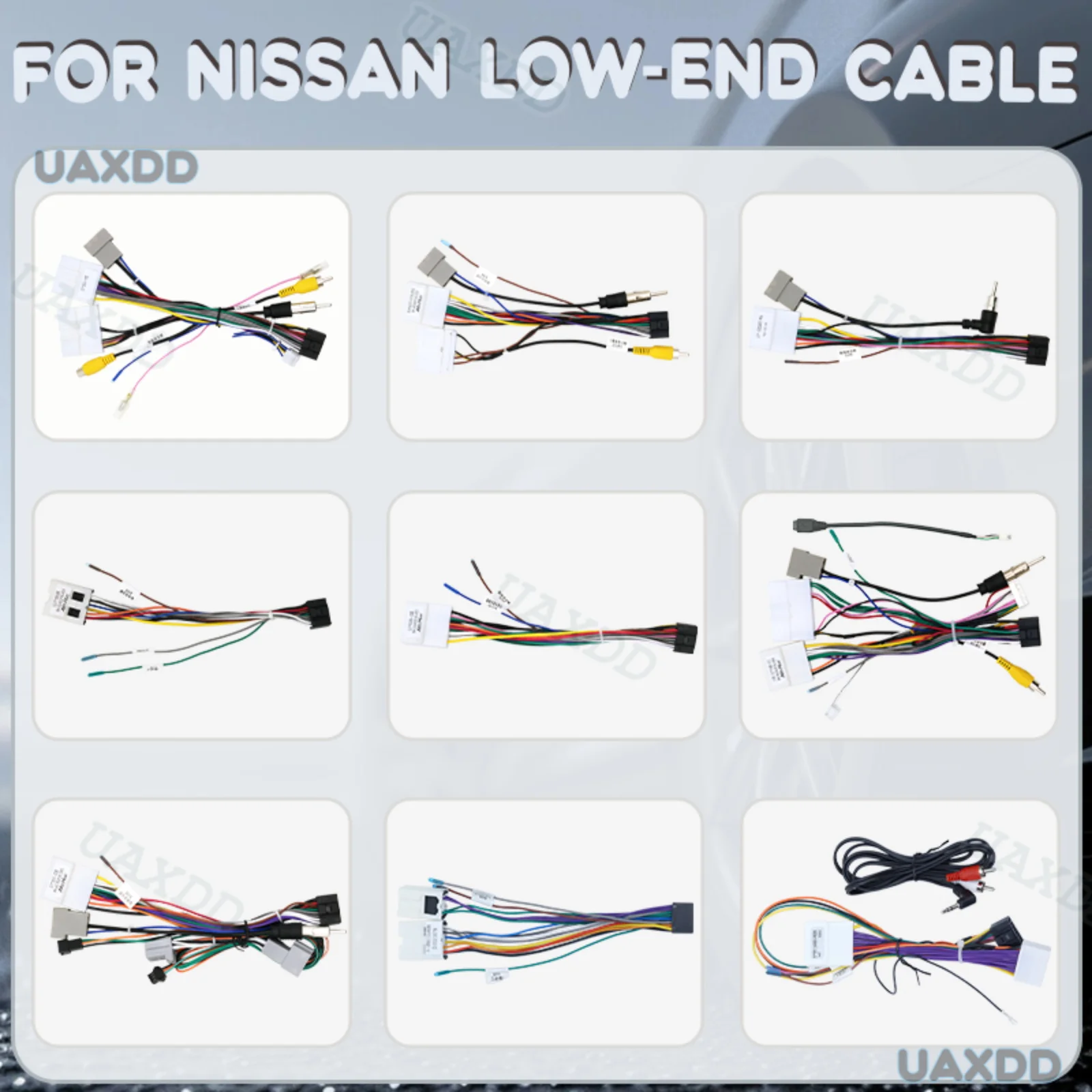 2 Din Car Cable FOR Nissan Low-End Lannia Old X Trail Ruiqi Paladin Ruiqi 6 2019 Teana Patrol 2004-2013 Paladin Low End Line CD