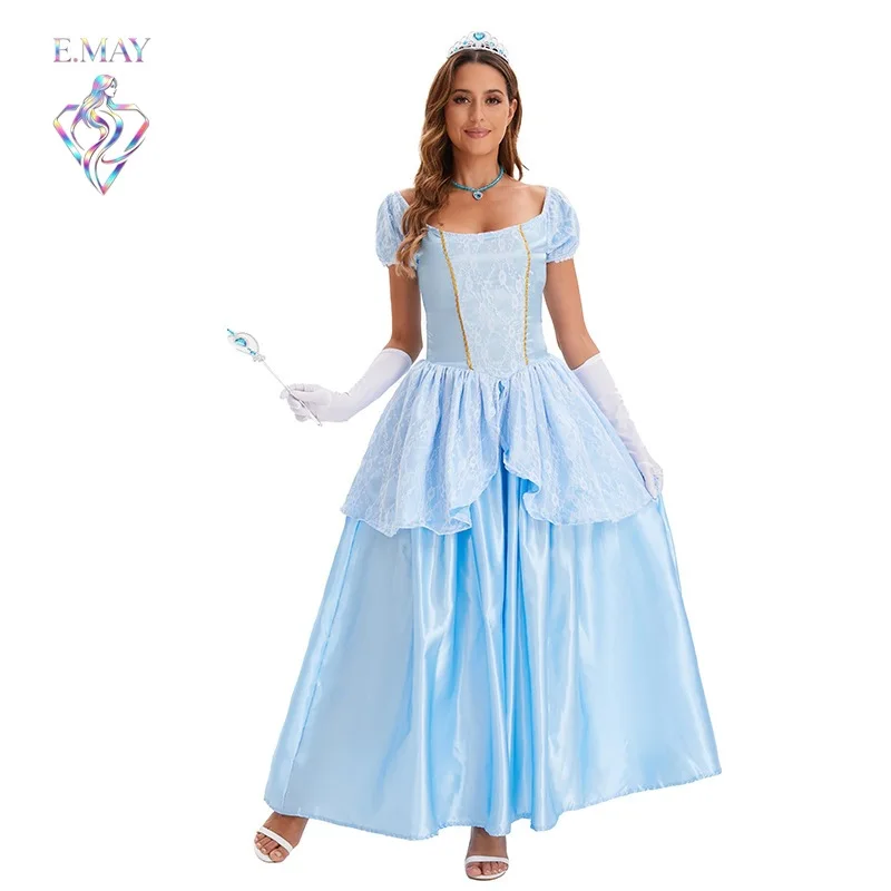 

Princess Costume Skirt Cinderella Sisi Halloween Role-playing Stage Performance Outfit Opera Ceremony Dress Women's Fashion