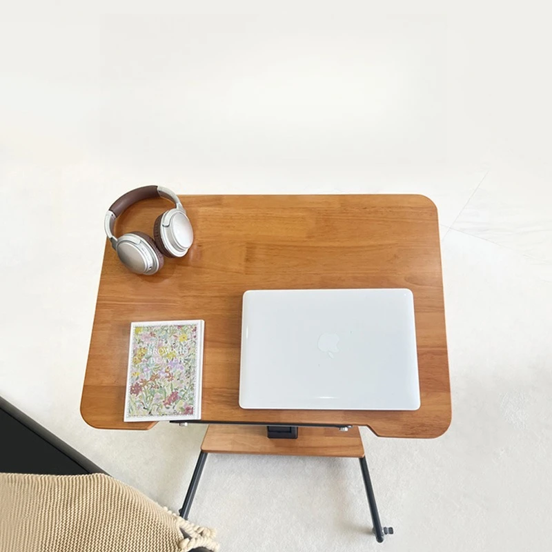 Solid wood lifting computer table removable study table desk home folding side table desk complete