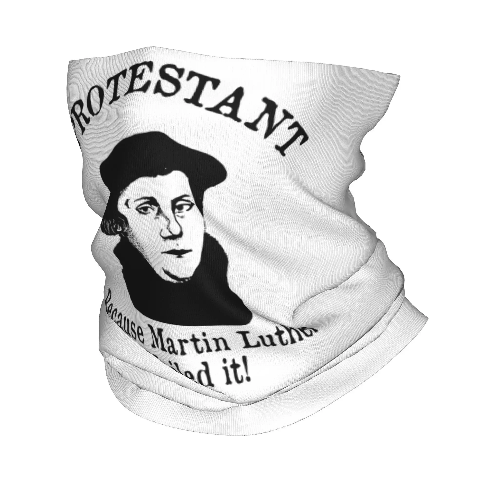 Protestante porque Martin Luther Nailed it Protestant Reformation Bandana Cubierta para el cuello Máscara Bufanda Mascarilla multifunción Correr