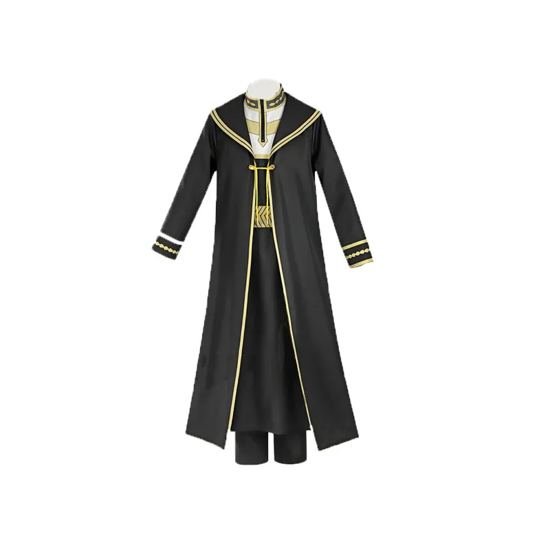 Heiter Cosplay Anime Frieren at the Funeral Cosplay Costume Uniform Trench Wig Set Halloween Party Outfit for Men