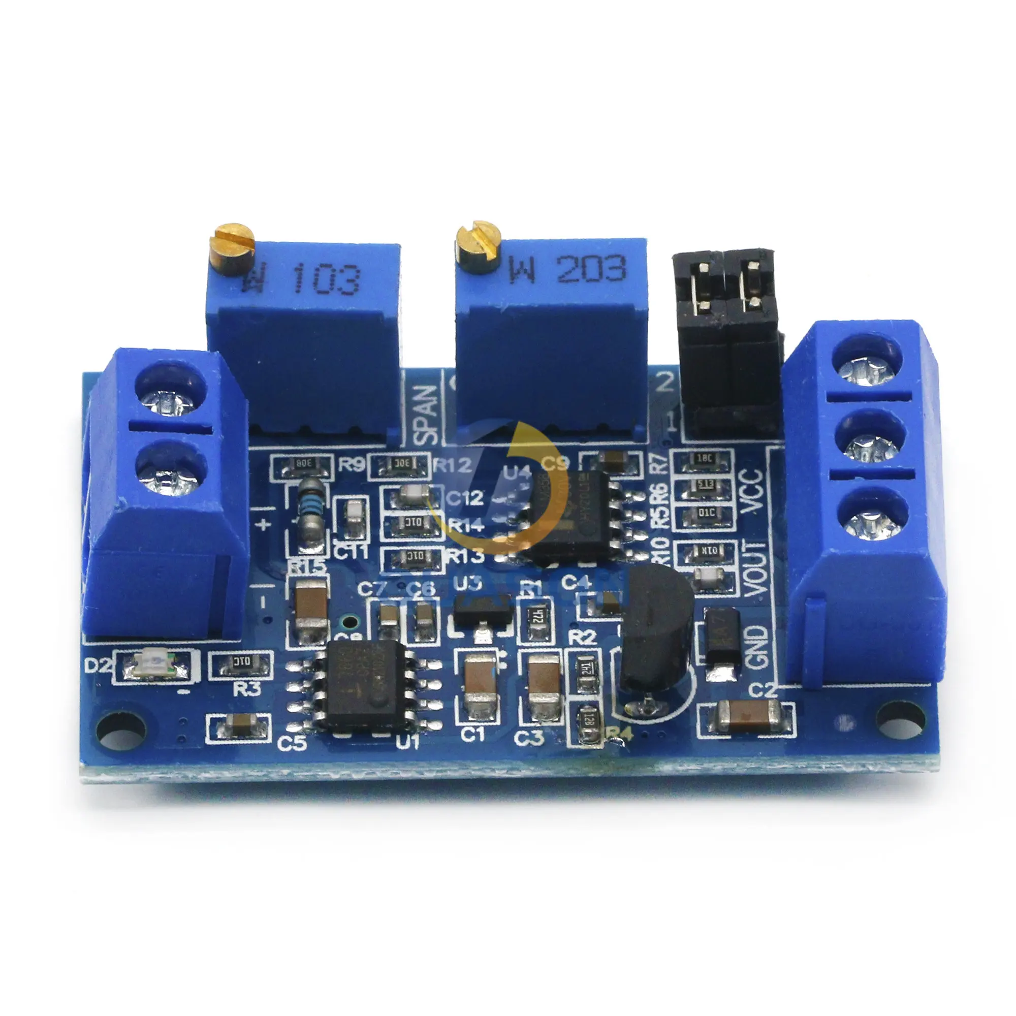 Current To Voltage Module 0 -20mA/4 -20mA to 0- 3.3V/0 -5V/0 -10V Voltage Transmitter Signal Converter Module