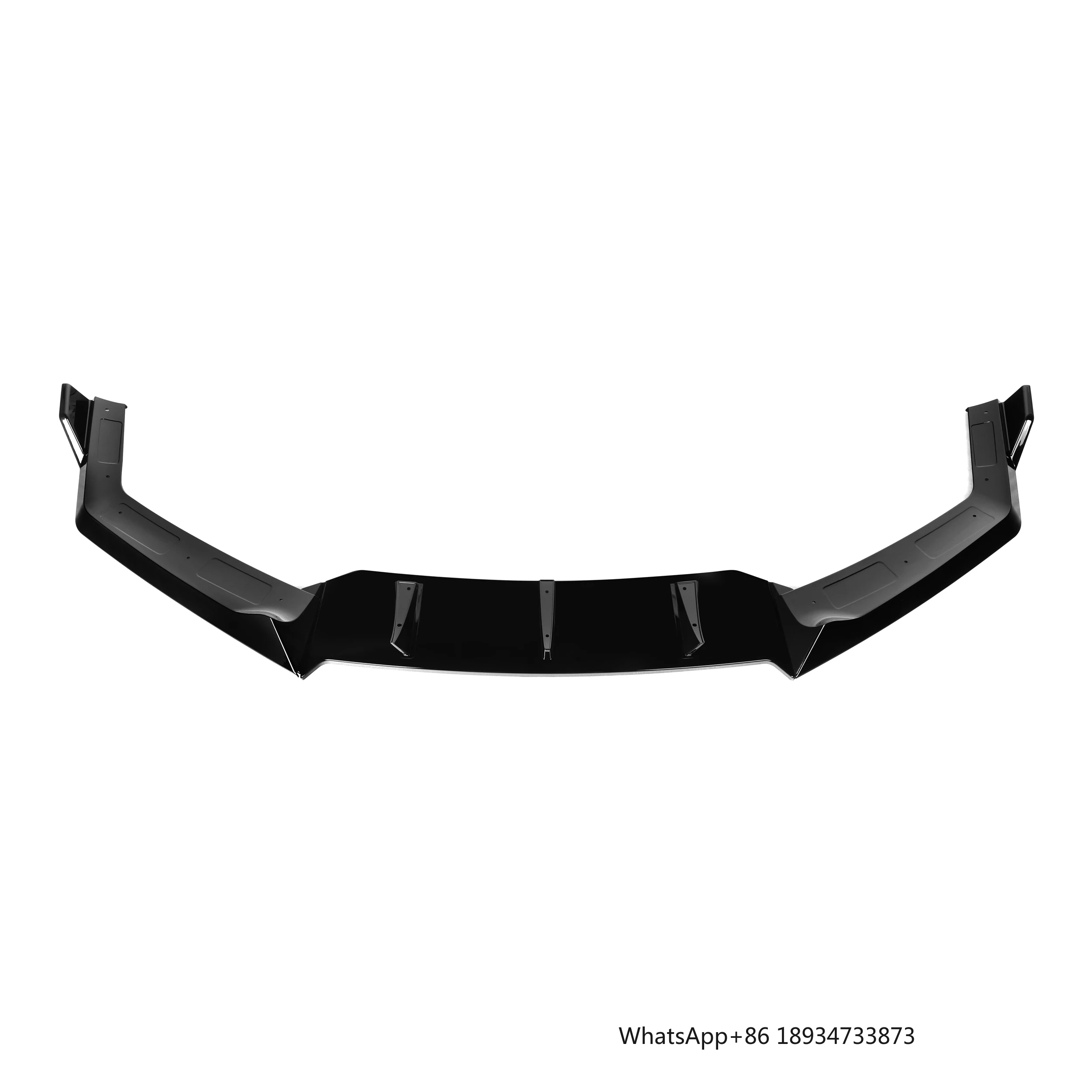 ABS Gloss Black High Gloss UV Protect Lightweight Rear Diffuser Front Lip Side Skirts Roof Spoiler Set V Style Bumper New