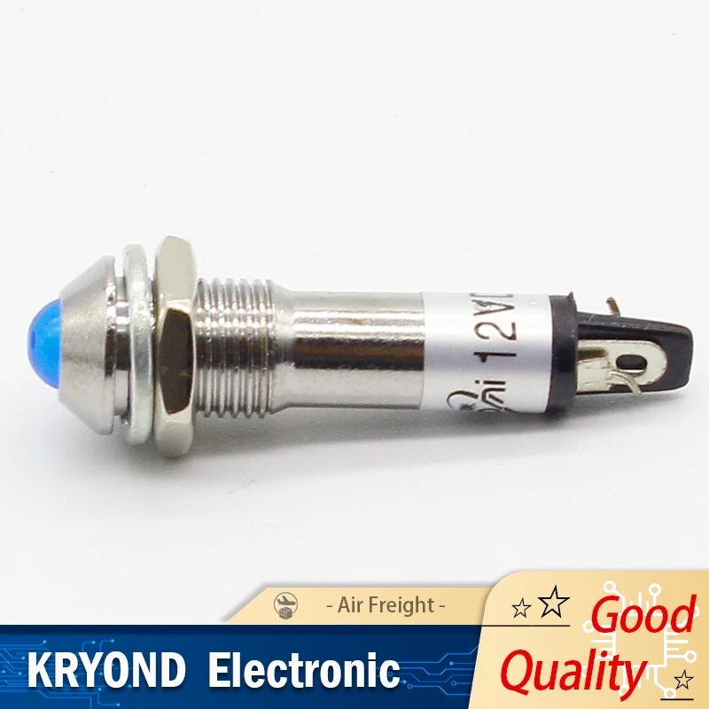 

5PCS 8mm Signal Light Pilot Lamp 12V 24V 220V LED Indicator Light