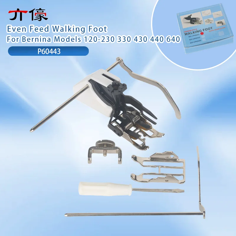 

P60443 Even Feed Walking Foot For Bernina Models 120-230 330 430 440 640 Sewing Machine Accessories