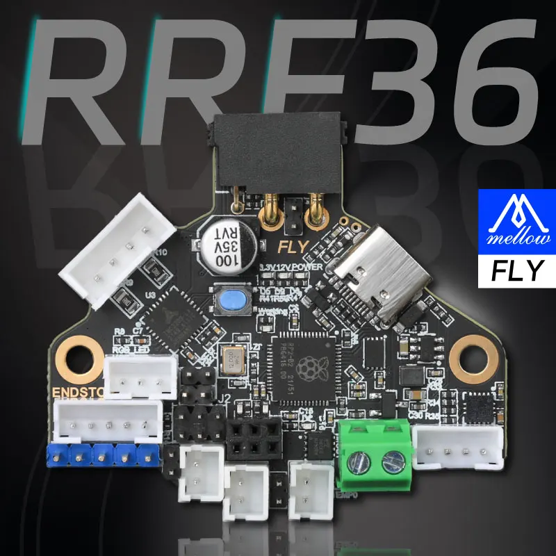 Fly-RRF36 V1.0 Board For Reprap Firmware HeadTool CanFD Canbus Super8 PRO Duet3 CDY E3 With 1M Can Cable  For 3D Printer Mellow