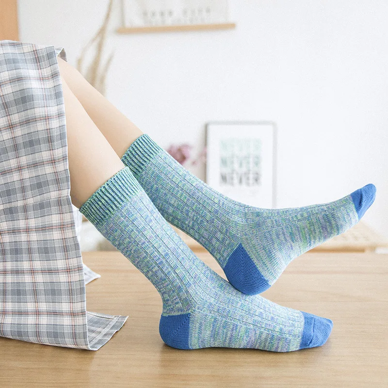 10 Pair/Lot Women Long Socks Cotton Autumn Winter Breathable Socks Women Fashion New Happy Casual Socks Cotton