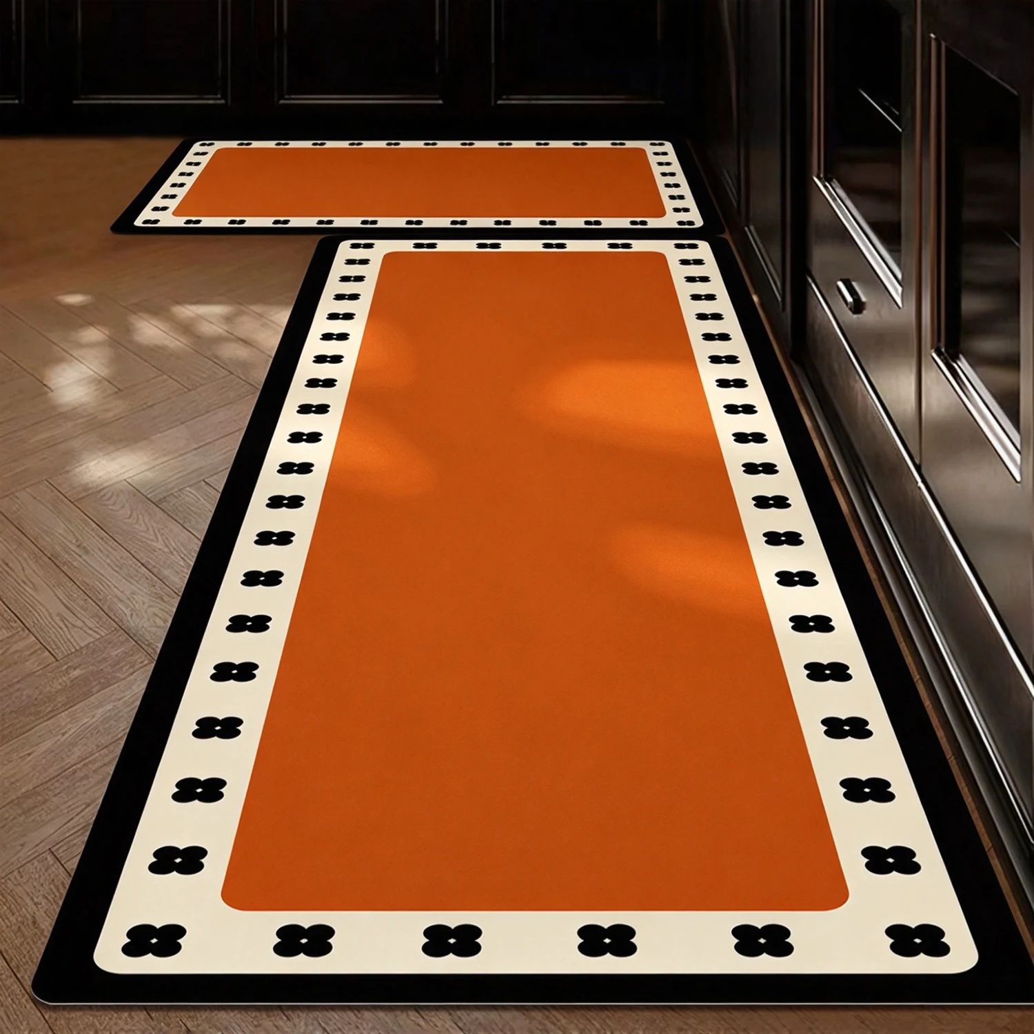 Minimally Designed Kitchen Floor Mat PVC Leather Washable Carpet Waterproof Oil-proof Anti-slip Rug Balcony Rugs Alfombra Cocina