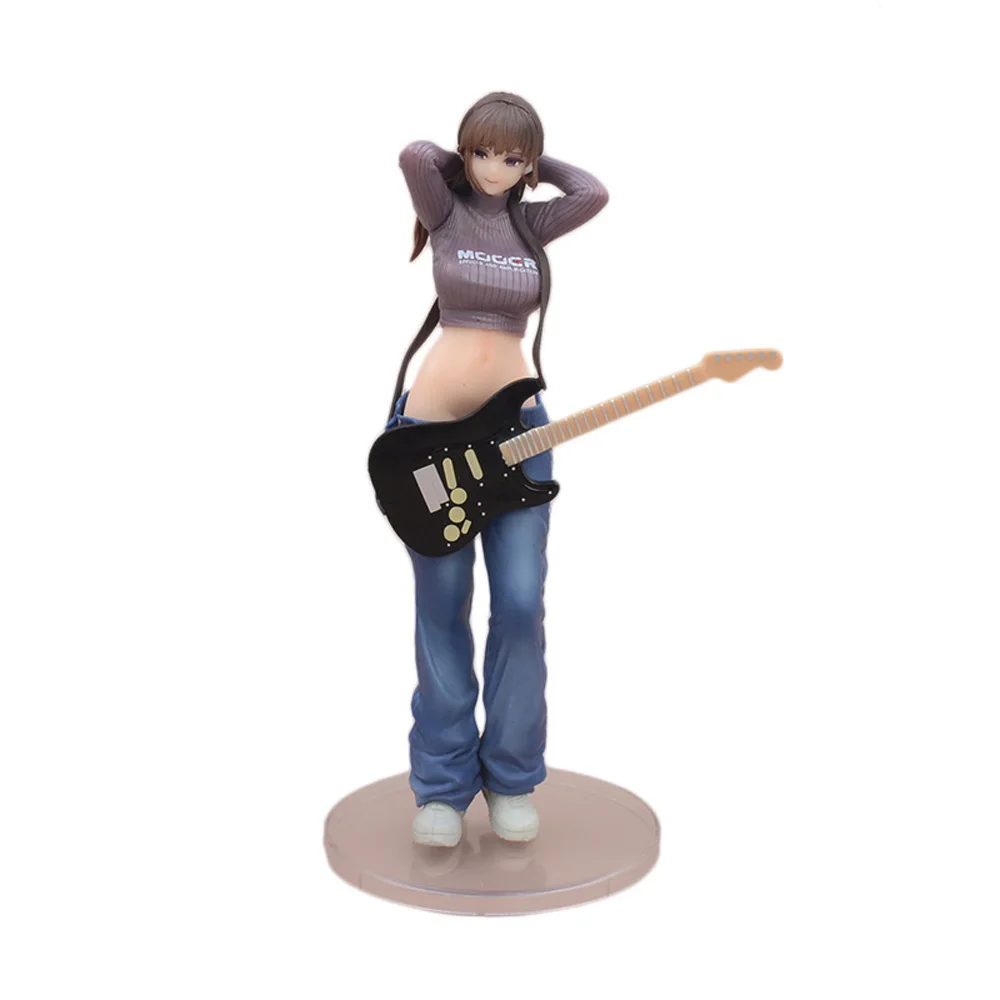 New Creative Special Music Guitar Sister Girl Lovely Figure Model Toys Gift