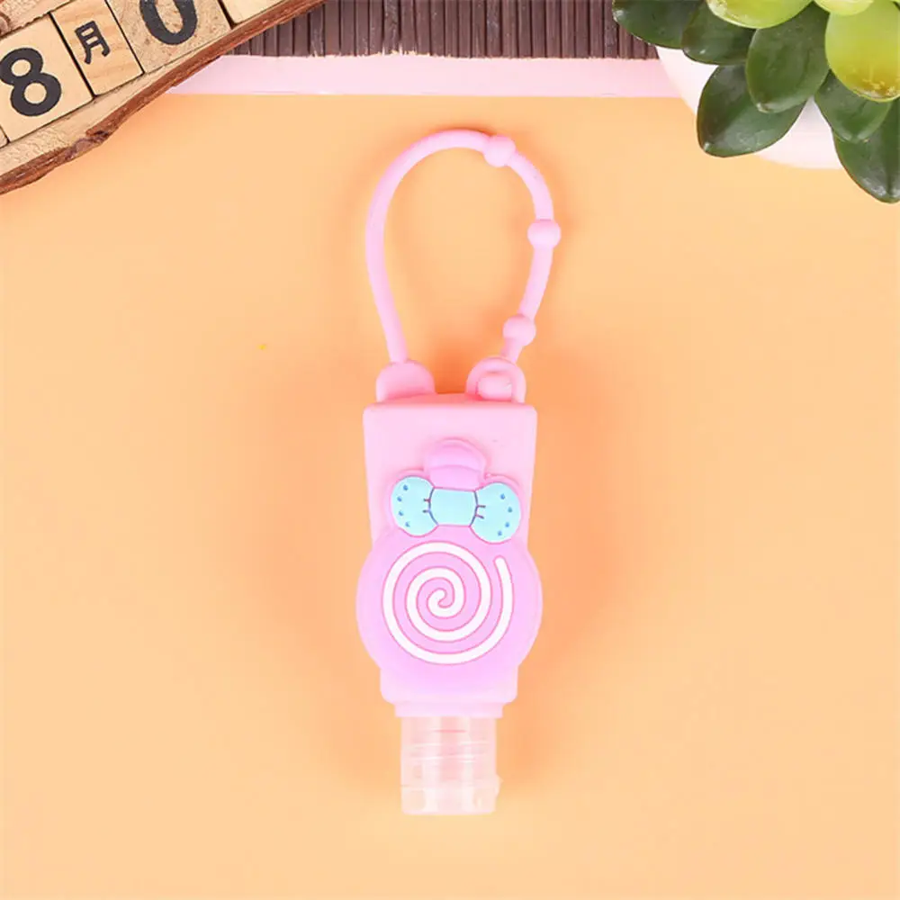 30ML  Travel Portable Gel Holder Food Silicon Cartoon Animal Pattern Mini Hand Sanitizer HolderHangable Liquid Dispenser Contain