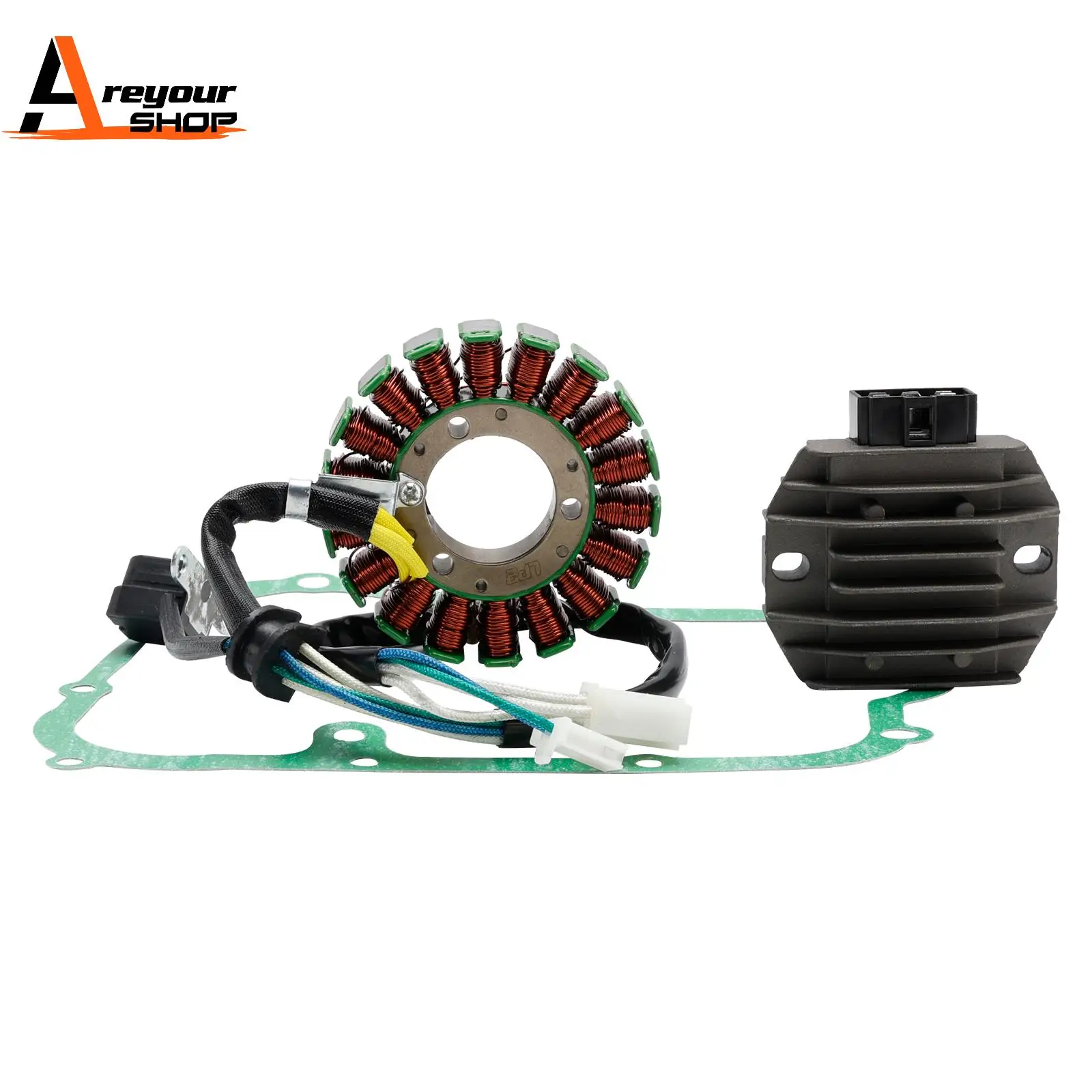 

STATOR GENERATOR VOLTAGE REGULATOR GASKET FOR YAMAHA MAJESTY 250/DX/SV 1996-1999