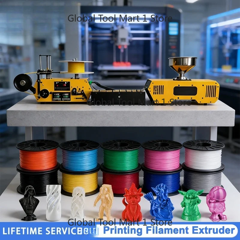 HT400 Extruder 3Filament Maker Automatic Desktop 3 Printing Consumables Extruder for 3D Printing Filament PLA PETG PA ABS