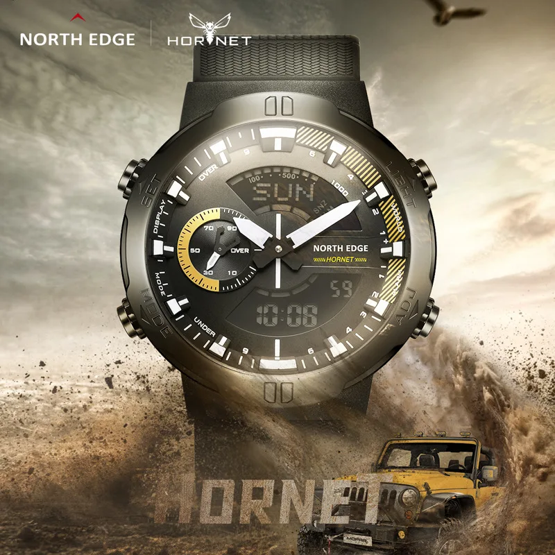 north-edge-hornet-new-digital-watch-men's-sports-watches-dual-time-alarm-clock