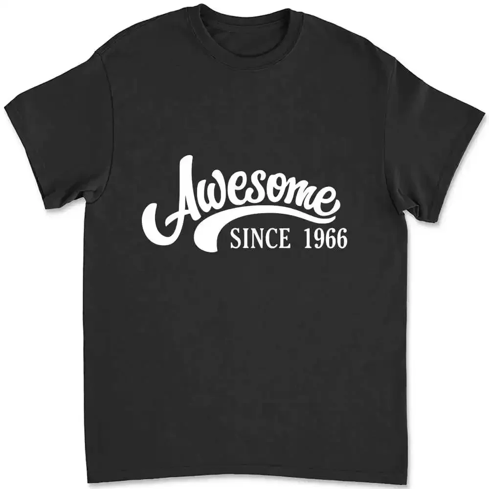 Awesome Since 1966 Happy Birthday Present Gift T-shirt OBEF