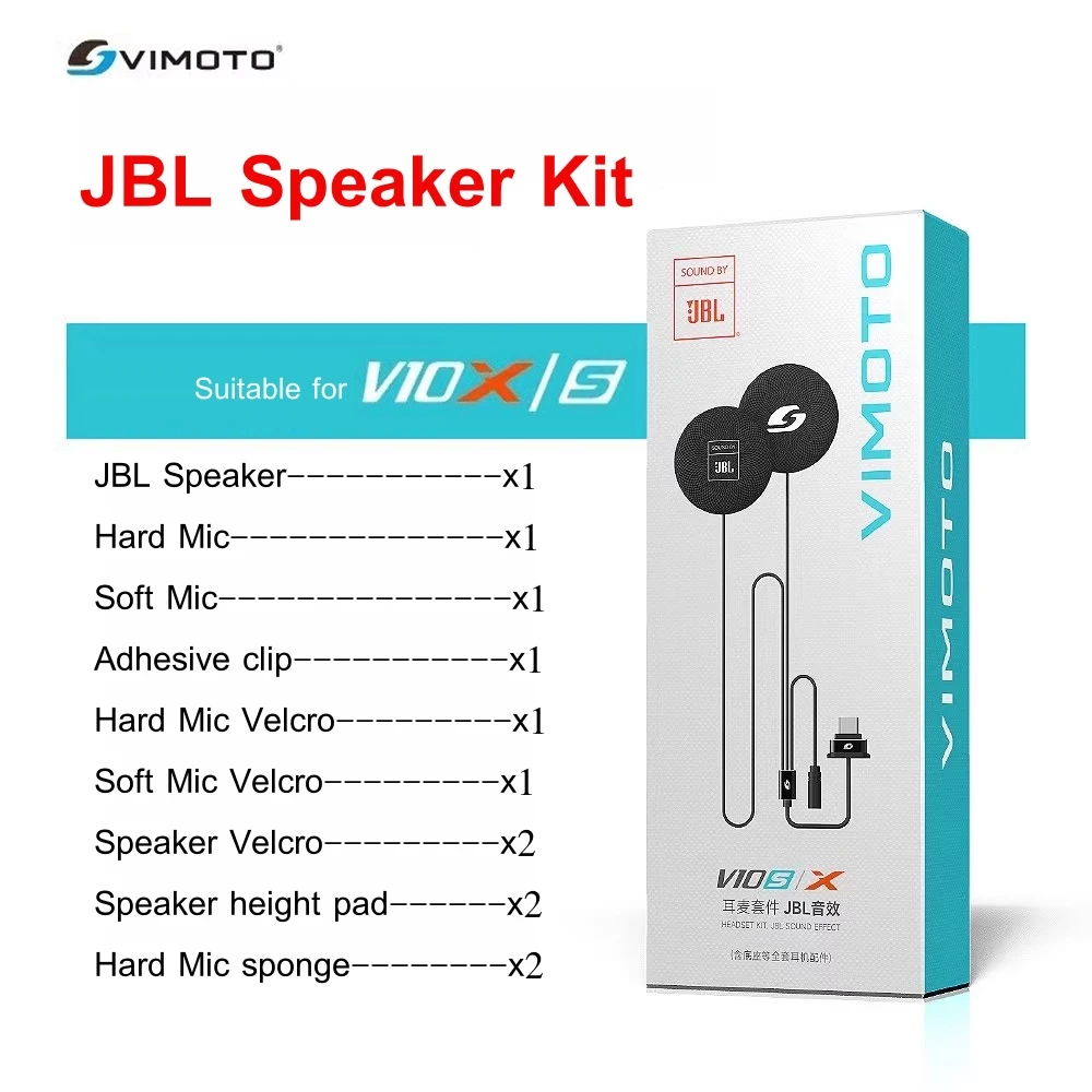مجموعة الصوت والميكروفون الأصلية لملحقات ميكروفون قاعدة سماعة الرأس الداخلي لخوذة Vimoto V10X V10S