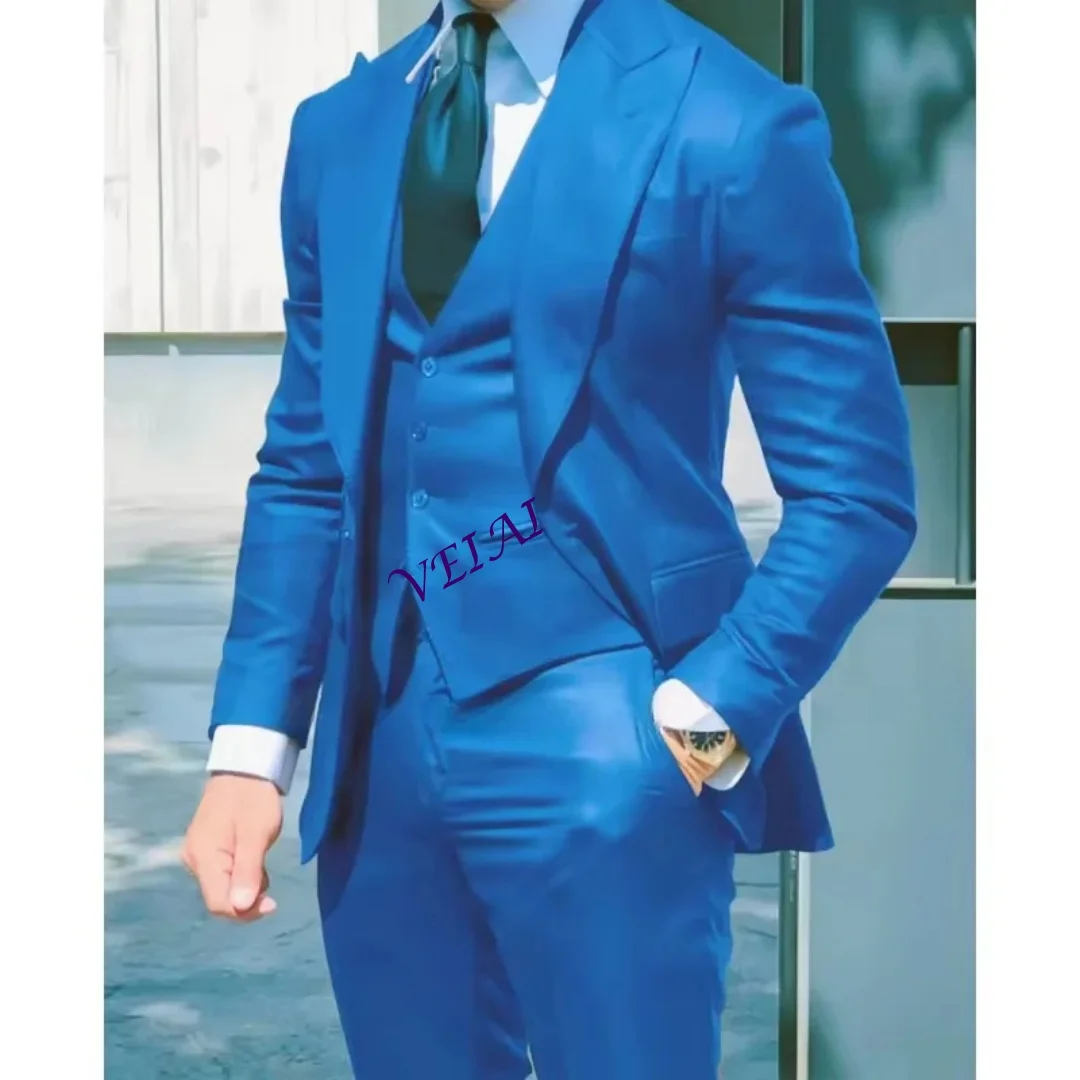 

Customized2-piece brand new white double breasted men's suit with lapel, groom's dance tailcoat, slim fit men's clothing set