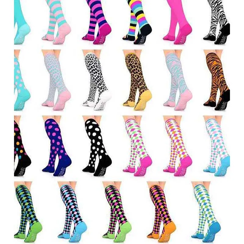 men women stocking socks sports pressure Compression stocking Nurse soccer outdoor Nylon breathable stocking protect feet