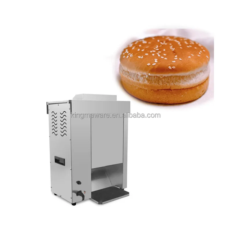 

1800w Electric Hamburger Bread Machine Table Top Bun Toaster Stainless Steel Toaster