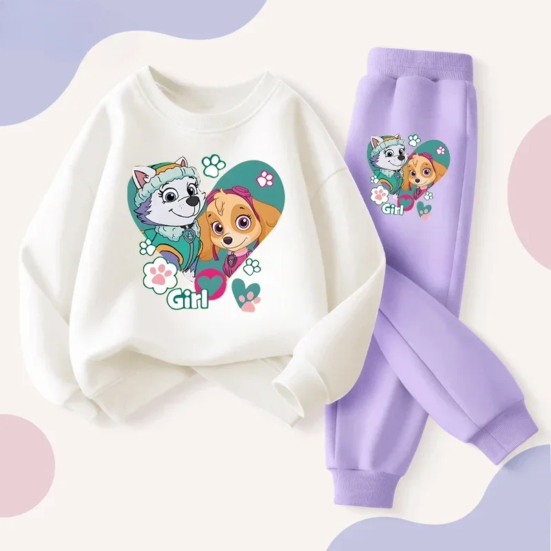 باو باترول مجموعات الأطفال الربيع والخريف ملابس مطبوعة الفتيات الاطفال الفتيان بلوزات + السراويل الدعاوى موضة هوديي مجموعة #2