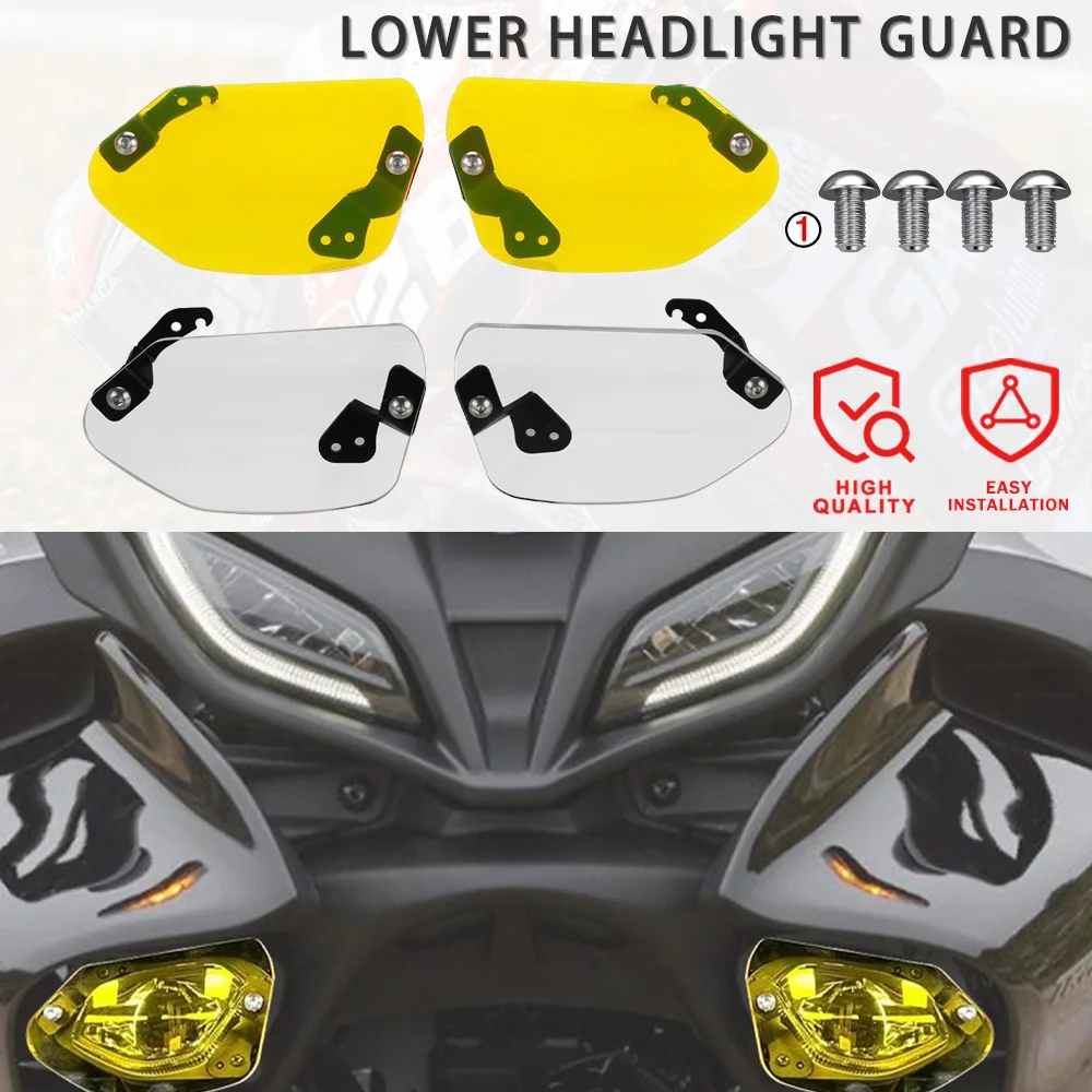 2024 9GT 9GT Lower Headlight Guard For Yamaha Tracer 900/GT 9/GT Auxiliary Projector Fog Light Protection Spotlight Shield Cover