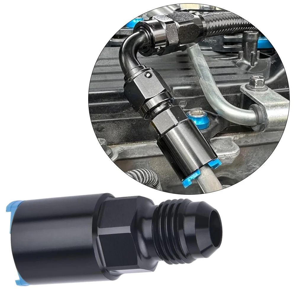 

6AN Male to 3/8" 5/16"Female Straight-through SAE Quick Disconnect Push On EFI Fitting Adapter Aluminum Oil Fuel Adapter