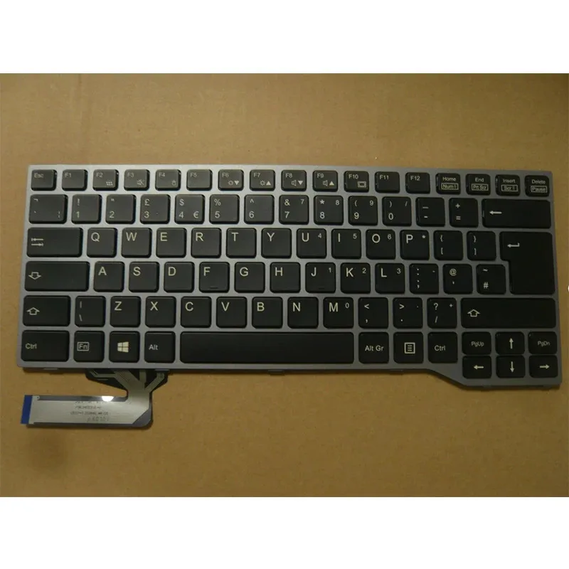 

UK Keyboard For Fujitsu Lifebook E733 E734 E743 E744 U745 E547 E736 E746 Silver