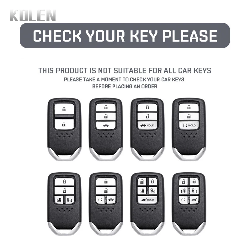 ABS Carbon Fiber Style Car Key Case Cover For Honda Fit Lucky Vwzel City Civic Accord Jazz CRV CR-V Pilot HRV HR-V Odyssey BRV