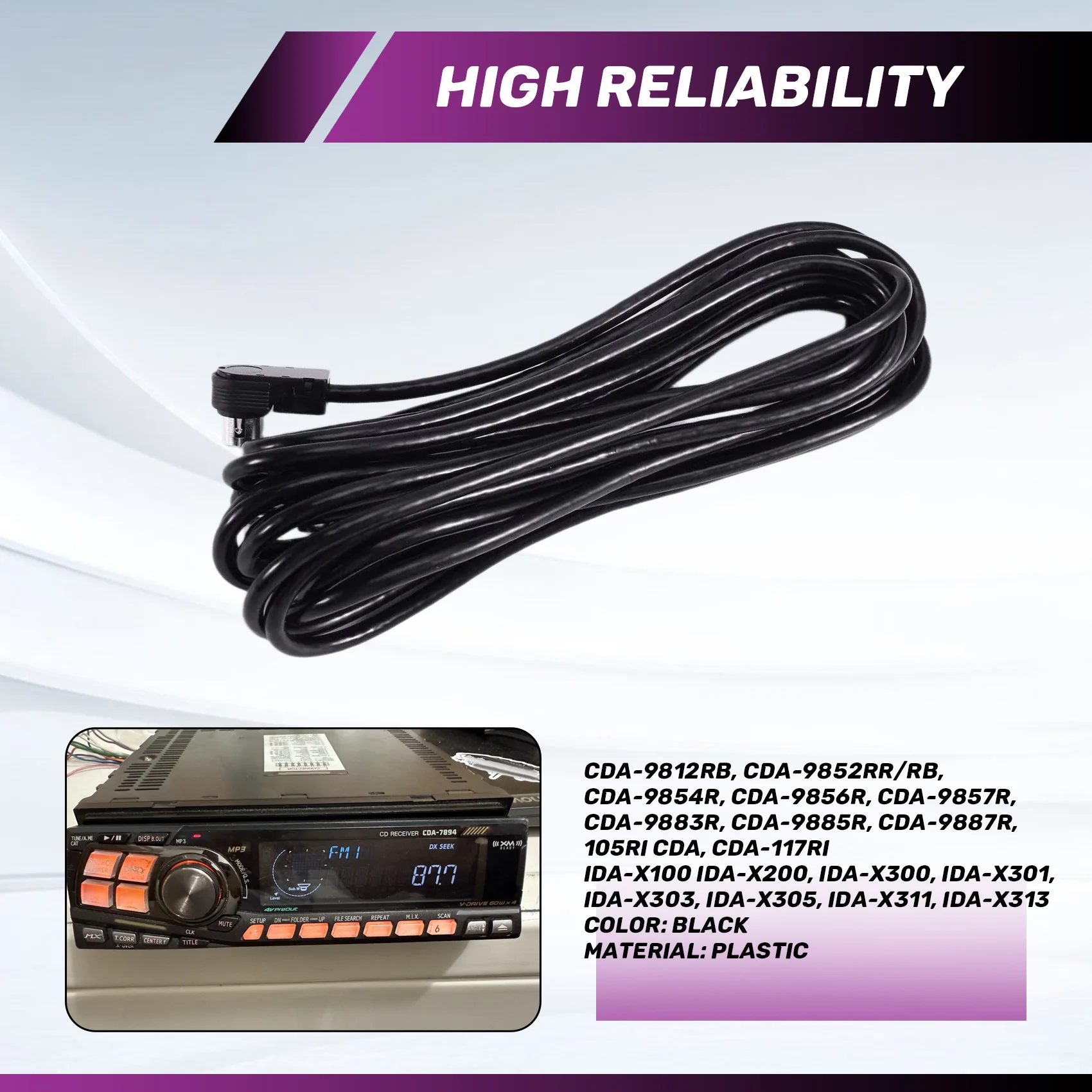 Y01A CD Changer Extension Cable Connector For Alpine Sony AI-NET 8Pin CD Changer Connector Cable For Male To Male CDA-9887R IDA-
