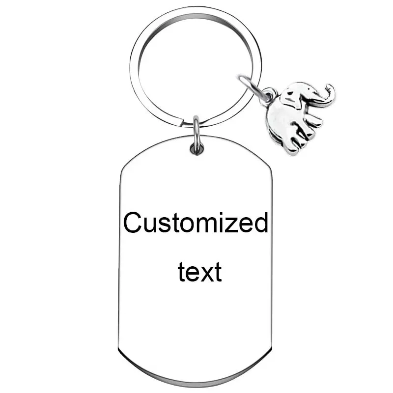 พวงกุญแจของขวัญสำหรับคนรักช้างพวงกุญแจสัตว์ช้างพวงกุญแจออกแบบได้ตามต้องการ