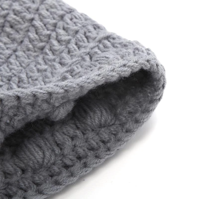 400A Parent-Child Winter Hat Retro Beanie Cap Vintage Knit Funny 3D Box Horn Hip Hop Halloween Barbarian Viking Skullcap