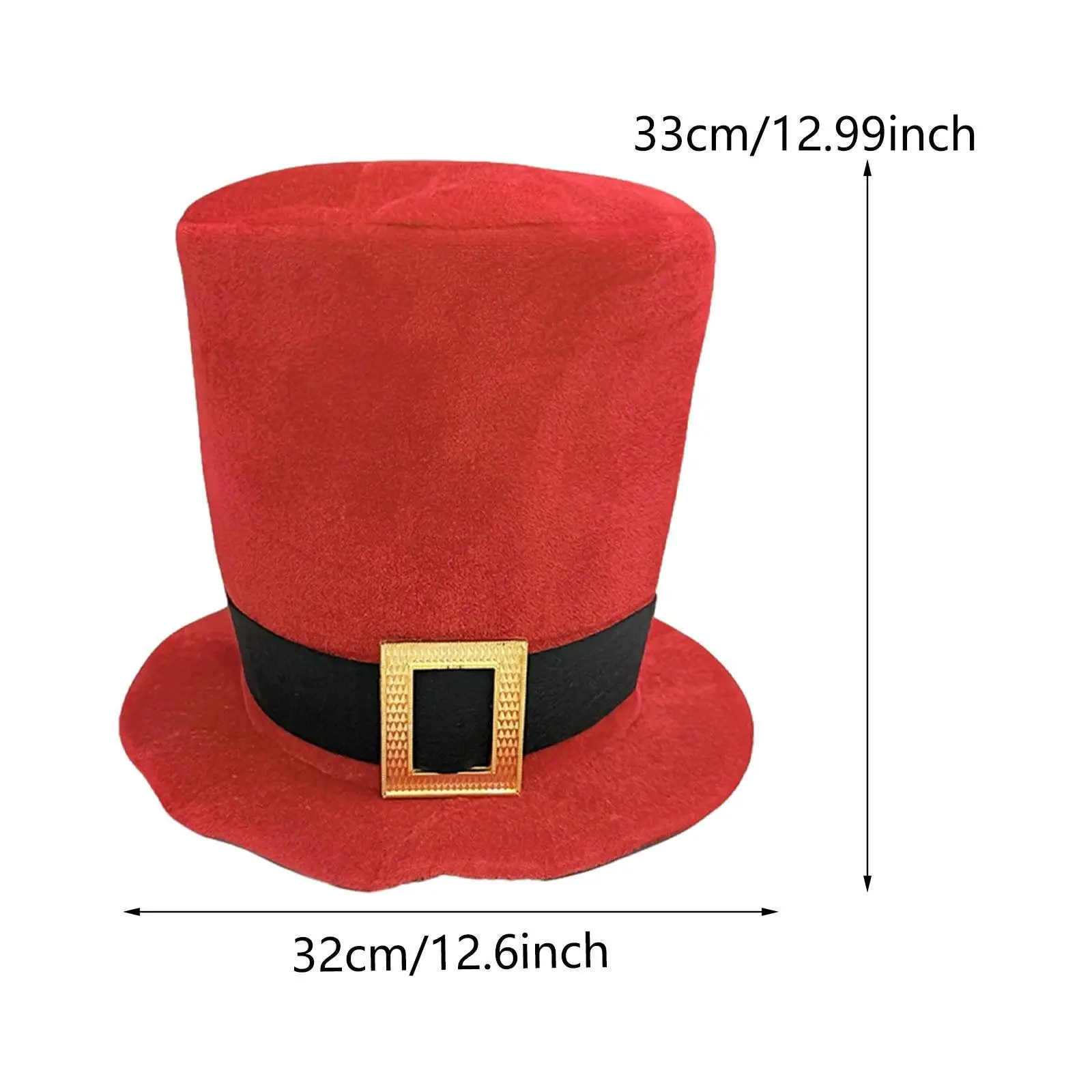 Świąteczny cylinder Miękki wystrój dla mężczyzn, kobiet i dorosłych Kostium na Boże Narodzenie