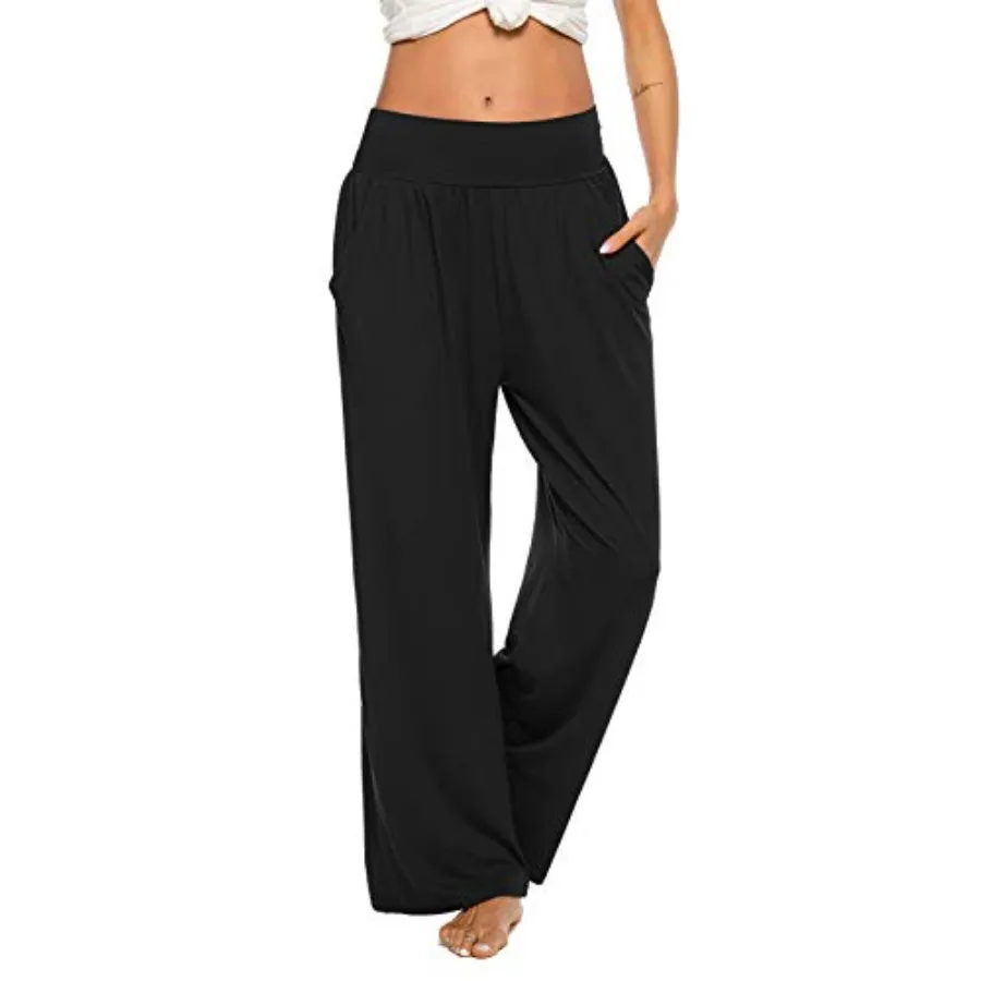 

ZJCT Womens Yoga Sweatpants Comfy Loose Casual Wide Leg Lounge Joggers Pants with Pockets