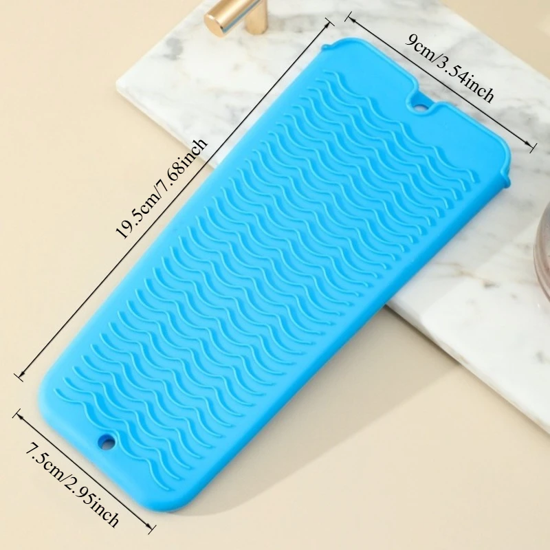 1PC Silicone Hair Curling Wand Cover Hair Straightener Storage Bag Hairdressing Curling Iron Insulation Mat Heat Resistant Pouch gallery 5