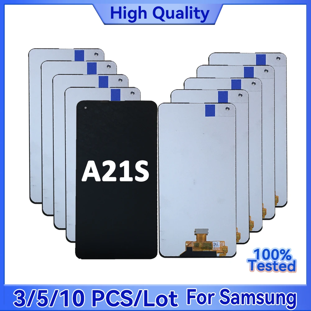 

Wholesale3/5/10 Pieces/Lot For Samsung A21S LCD With Frame Assembly A217 SM-A217F/DS Touch Assembly