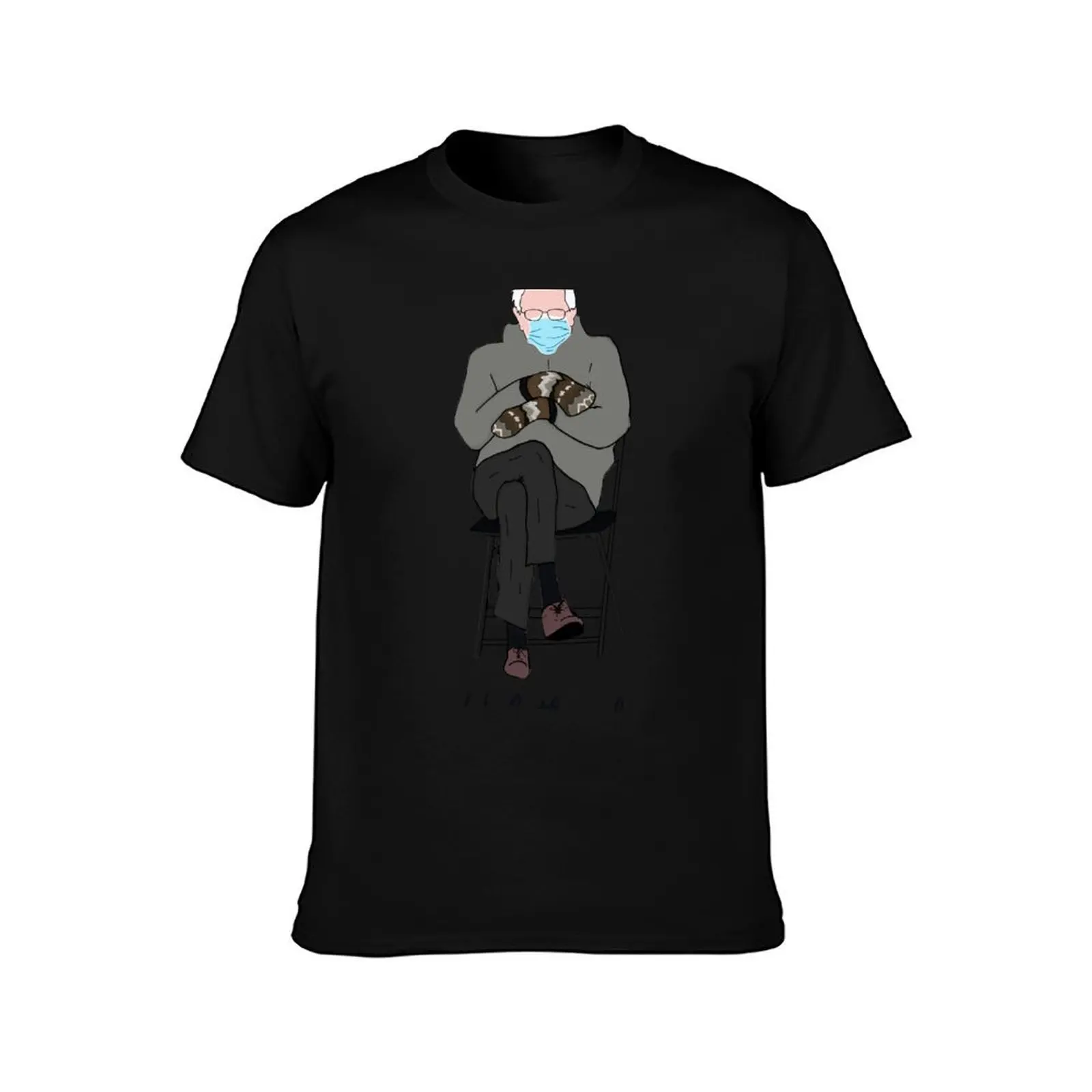 Unbothered Bernie Sanders with Mittens T-Shirt t shirts for man pack white T-Shirt