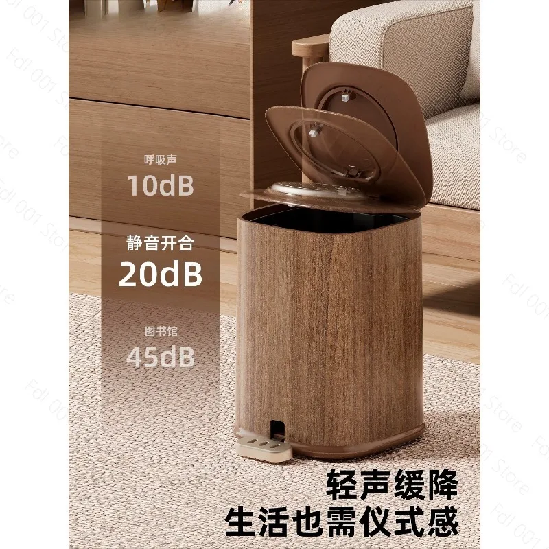 Large Capacity Household Waste Bin Pedal And Press Dual Open Lid Odor Proof for Kitchen Living Room