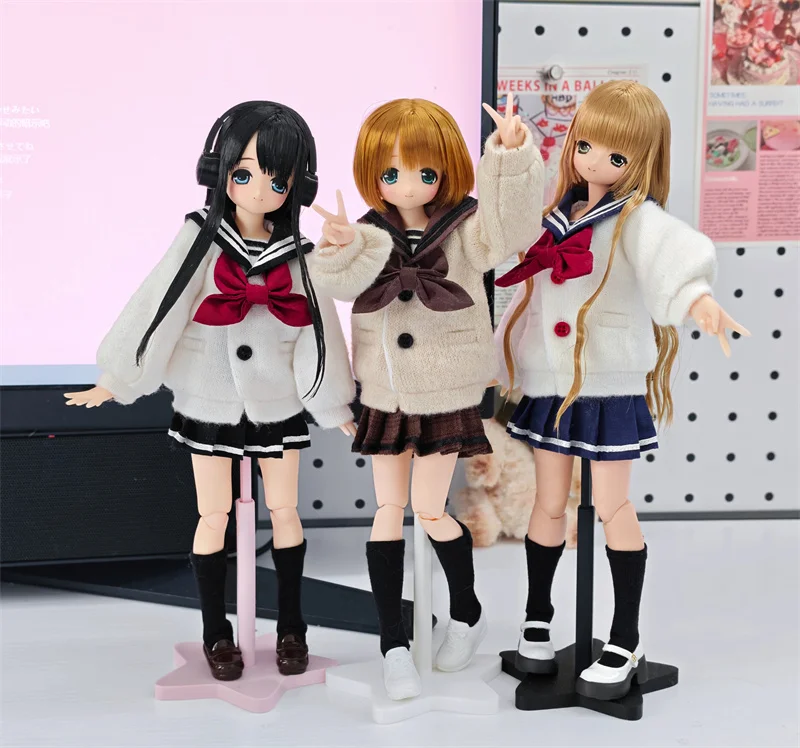 BJD doll clothes suitable for ob24 azone p20 size Uniform Aozora Diary clothes set doll accessories (3 points)