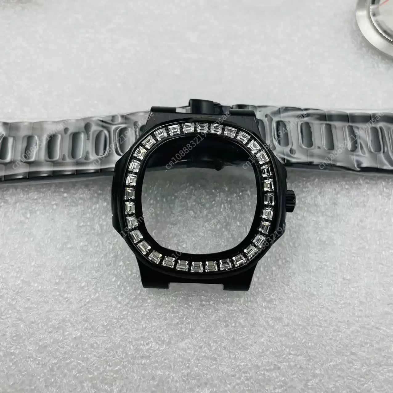 FOR NH35 Case with Diamonds, After The Parrot Case,  To The Diving Watch To Assemble Mechanical Automatic Movement Accessories