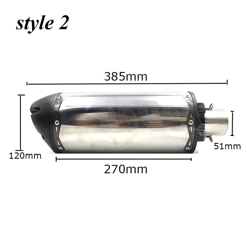 

38-51mm Universal Escape Moto Motorcycle Exhaust Pipe CNC Brothers For YZF USA Two MT09 Z900 CBR Carbon Fiber Modified DB Killer