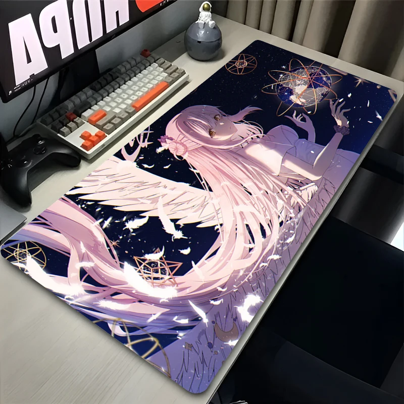 

Mousepad Blue Archive Misono Mika Office Computer Desk Mat Keyboard Mouse Pad Laptop Cushion Non-slip Deskpad PC Large Mousepad