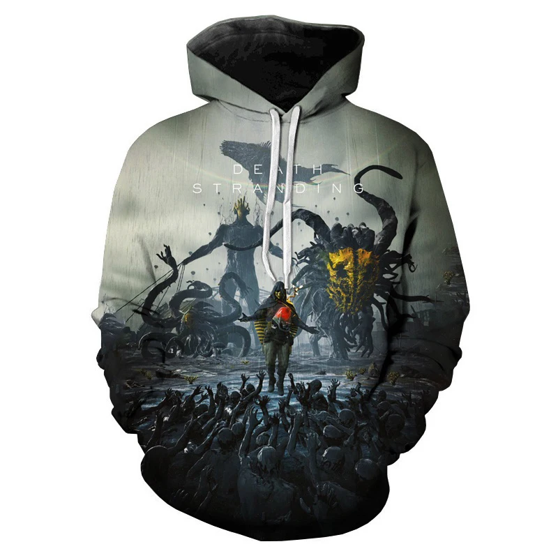 

2023 Game Death Stranding 3D Print Hoodies Men Women Fashion Sweatshirt Oversized Hoodie Harajuku Streetwear Kids Tops Coats